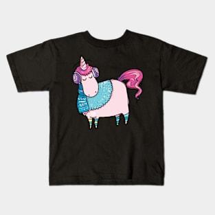 Cold Unicorn Kids T-Shirt